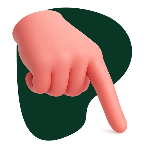 finger pointing down